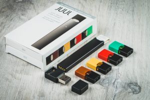 Juul e-cigarette and vape juice pods